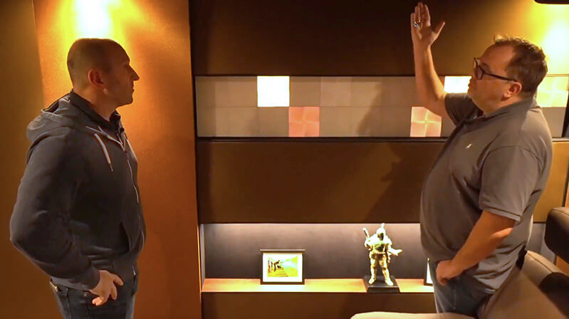 Heimkinobau leicht gemacht - Von uns geplant, vom Kunden selbst gebaut.