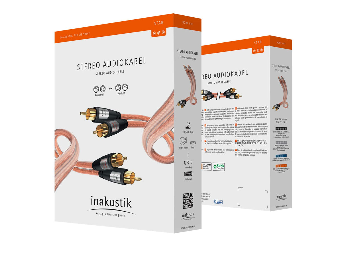 in-akustik Star Audiokabel Stereo Cinch