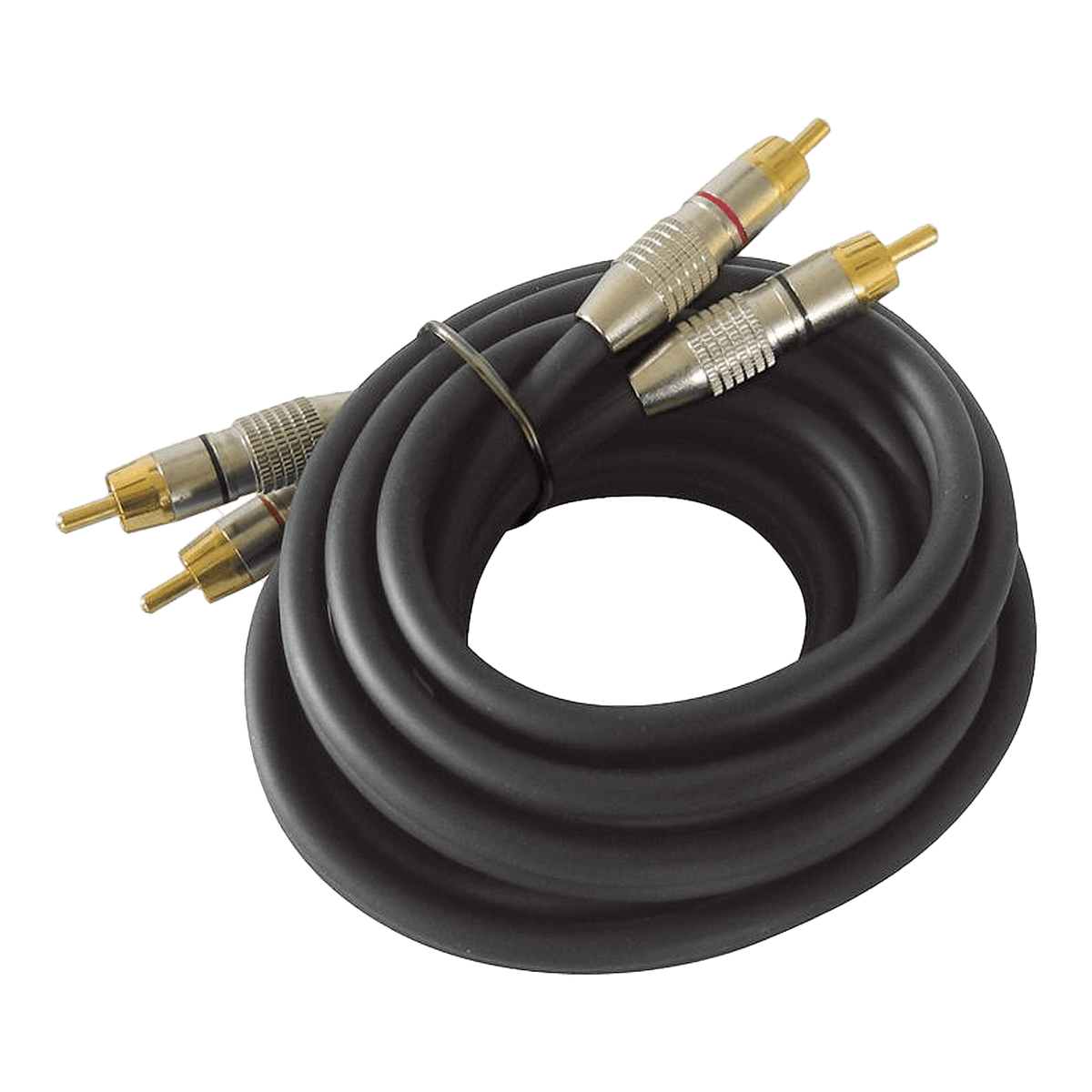 Dynavox Cinchkabel 2 x 0,5 m in der Farbe Schwarz