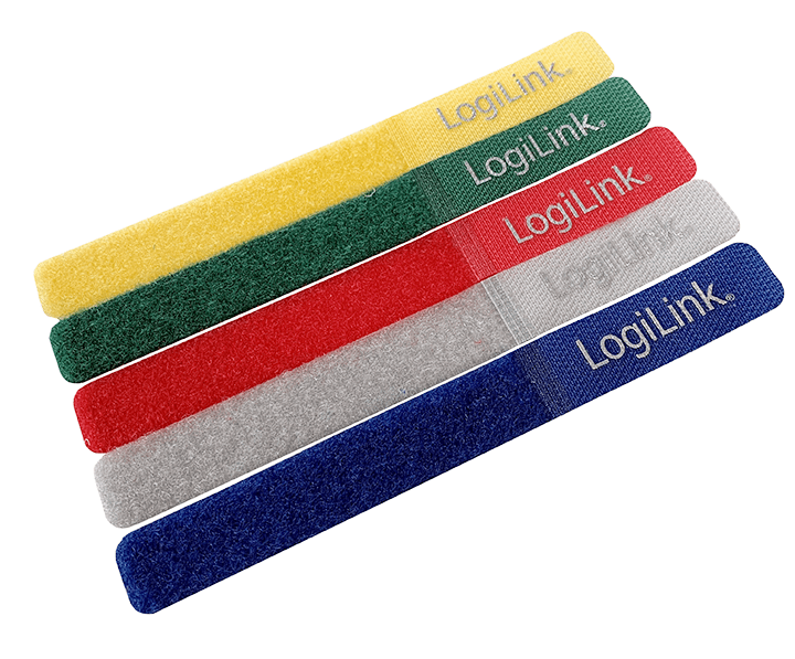 Kabelband, 5 Stk., verschiedene Farben