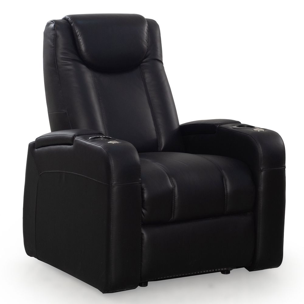 Zinea Emperor Plain Kinosessel – 1-Sitzer in Schwarz