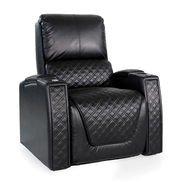 Zinea Queen Kinosessel – 1-Sitzer in Schwarz