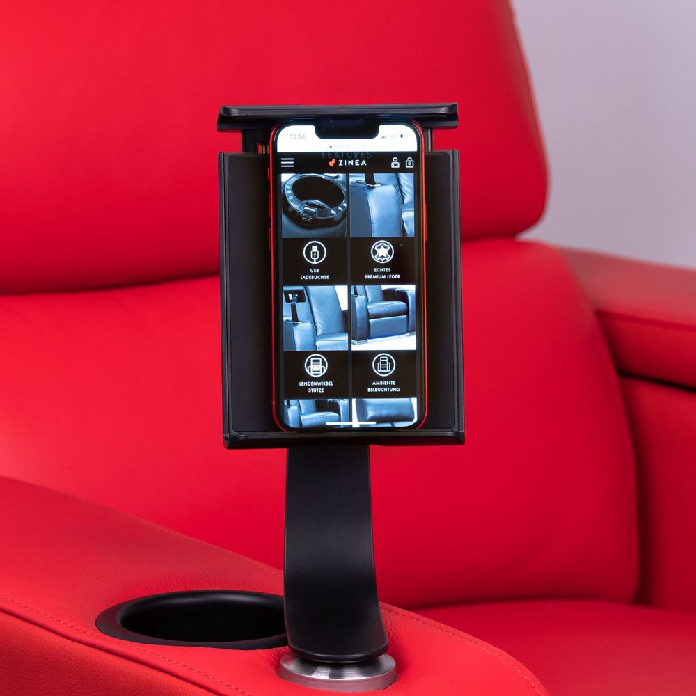 Zinea Smartphone- und Tablet-Halter für Kinosessel – Herstelleransicht 3