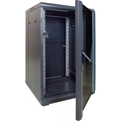Serverschrank mit Glastür – 600 x 600 mm (BxT)