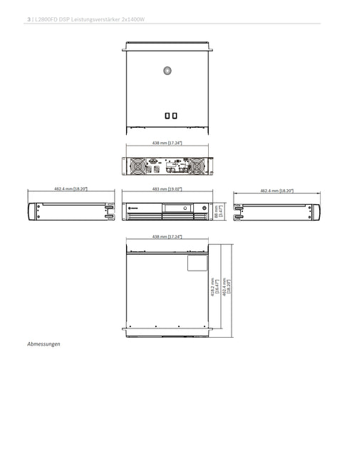 Dynacord L2800FD DSP | Heimkinobau Silent Edition - Lieferzeit mit Umbau ca. 10 Werktage plus Versandweg