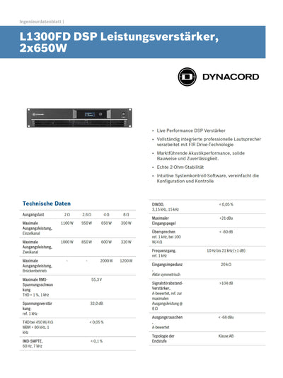 Dynacord L1300FD DSP