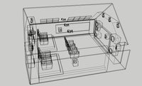 CAD-Zeichnung einer Akustikplanung der Heimkinobau GmbH