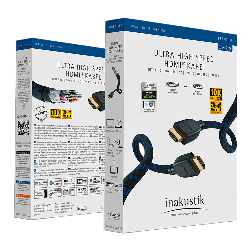 Verpackung n-akustik ULTRA HIGH SPEED HDMI KABEL | HDMI 2.1 | 10K